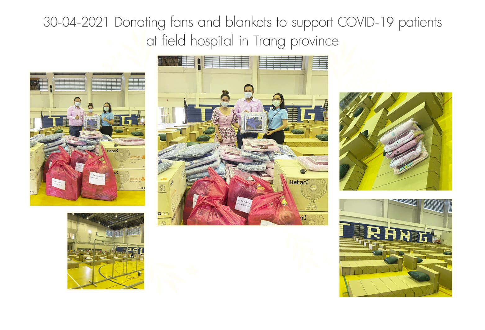 Donating at field hospital